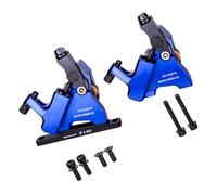 Obotsnoi 1Pair Flat Mount Hydraulic Road Bike Brake Mechanical Wire Pull Bicycles Caliper Wires Oil Disc Brake Clamp Mechanical Wire Bicycles Caliper
