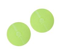Obotsnoi 2 Piece Flexible Round Silicone Baking Mat Nonslip Dough Rolling Cake Pad for Kitchen Cooking and Food Preparation Silicone Dough Rolling Pad for Bread