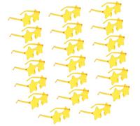Obotsnoi 20lots Transparents Stars Sunglass Candy Colored Rimless Sunglass For Women Men Five Point Sunglasses