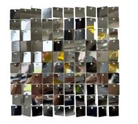 Obotsnoi 24pcs Light Reflective Wall Panels 24PCS Dynamic Flakes Easy Assembly Party Background Decoration For Celebration Wind Activated Glittering Wall Decoration