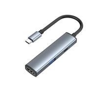 Obotsnoi 3/4 In 1 Laptop Adapter Delivers 100WPD Fast Charging 4K HDTV Display Fast Speed USB3.0 Data Transmission Travel Friendly USB C Hubs