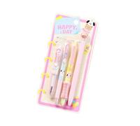 Obotsnoi 4PCS Twist Action Gel Inks Pen Retractable Gel Pen 0.5MM Black Inks for Note Taking Journaling School Supplies Safe Kids School Supplies