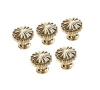 Obotsnoi 5/10Pcs Modern Wardrobe Knob Aluminum Alloy Cabinet Drawer Handle Cupboard Pulls Pumpkin Furniture Decoration Enduring Aluminum Alloy Cabinet Pull and Knob