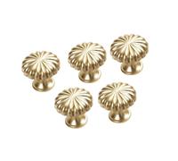 Obotsnoi 5/10Pcs Modern Wardrobe Knob Aluminum Alloy Cabinet Drawer Handle Cupboard Pulls Pumpkin Furniture Decoration Enduring Aluminum Alloy Cabinet Pull and Knob