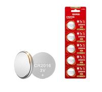 Obotsnoi 5Pcs 2032 / CR2025 / CR2016 Button Cell Batteries 3V Lithium Batteries Coin Cell Replacement for Watches Calculators Watch Battery