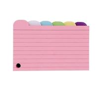 Obotsnoi 6 Color Indexed Notepads Premium Paper Spirals Bounded Portable Design Lined Indexes Cards Journal 150 Pages Color Coded Indexes Tabs Notebook Writing Notepads
