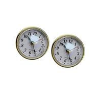 Obotsnoi 65mm Small Clock Insert With Round Movement And Easy To Read Arabic/Optional Numerals In Gold/Silver Home Decoration Clock
