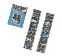 Obotsnoi 6Rolls Bookshelf Decorative PET Tape 40mmX2m Scrapbooking Sticker For Journal Planner Notebook Photo Album Decoration Mystical Collage Sticker
