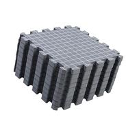 Obotsnoi 9Pcs Knitting Blocking Mat 12x12Inch Knit Blocking Foam Board For Granny Square Making Crochet Yarns Crafting Project Foam Weaving Tool