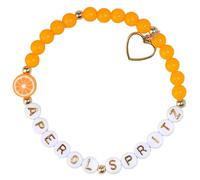 Obotsnoi Adjustable Citrus Junos Slices Bead Bracelets With Letter Charm Summers Party Jewelry Women Golden & White Beaded