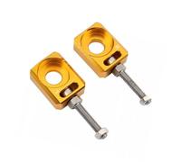 Obotsnoi Adjustable Dirt Bike Chain Adjuster Wheel Axles Hub Spacer Easy Installation Rear Axles Blocks For Motorcycles Chain Adjuster Tensioner