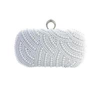 Obotsnoi All-matching Banquet Bag For Women Girl Wedding Handbag Purse Chain Strap Shoulder Pearls Evening Women Elegant Shoulder Stylish Crossbody Banquet Handbag With Chain