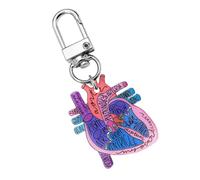 Obotsnoi Anatomical Heart Keychain Pendant Educational Keyrings Accessory for Physical Students and Healthcare Professionals Educational Keychain
