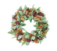 Obotsnoi Autumn Harvest Wreath 48cm Artificial Berries Wreath Fall Decoration For Door Mantels Window Wall Halloween Thanksgiving Fall Berries Wall Hanging