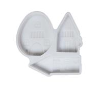 Obotsnoi Beautifully Crafted Easters Rabbits House Silicone Set Ideal for Projects Cement Plasters Easters Decoration Craft Decoration