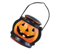 Obotsnoi Ceramic Night Lamp Hollowed Pumpkins Night Light Ornament Halloween Decoration For Home Party Tabletop Centerpieces Ceramic Light