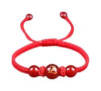 Obotsnoi Chinese Snake Red String Bracelets Adjustable Luck Charm Jewelry Outfit Accessories Rope For Women And Men Animal Charm