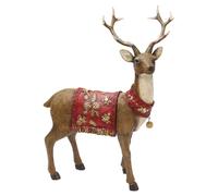 Obotsnoi Christmas Reindeer Figurines Decorations Standing Deer Figures Deer Animal Model For Home Wine Cabinet Table Decors Christmas Decorations