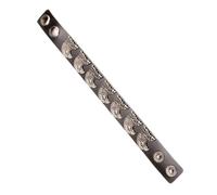 Obotsnoi City Fashion Bill Leather Chain Unisex Addition Fast Release Clip Casual Suitable Permanent Punk Fashion Bill Leather Bangle