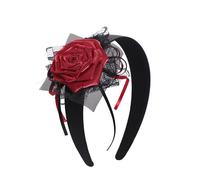 Obotsnoi Contemporary Halloween Veil Soft Fabric Headpiece Fashion Hair Decoration For Long Event Costume Parties Elegant Halloween Hair Accessory