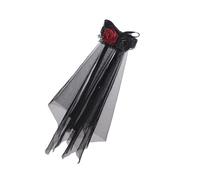 Obotsnoi Contemporary Halloween Veil Soft Fabric Headpiece Fashion Hair Decoration For Long Event Costume Parties Elegant Halloween Hair Accessory