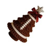 Obotsnoi Crochet Christmas Tree Craft Set Includes Step-by-Step Instruction Hook Yarn for Beginner Handmade Holiday Decoration Holiday Knitting Craft