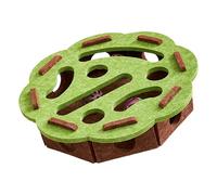 Obotsnoi Decorative Cats SelfTeasing Box Puzzle Toy With Bells Ball Kittens Cognitive Development And Exercise Felt Maze Toy