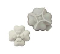 Obotsnoi Decorative Flower Shape Silicone Mold Cement Plasters Resins Compatible Creative Crafting Home Accent Project Concrete Plasters Craft Mold