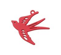 Obotsnoi Delicate Openwork Bird Pendant Stylish Swallow Metal Jewelry Finding For Handmade Necklace Earring Accessories Handmade Jewelry Components