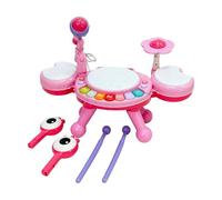 Obotsnoi Educational Toddler Musical Instrument Set Crabs Design Drum Piano Guitar for Cognitive Development Children's Crabs Drum Musical Toy