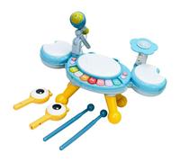 Obotsnoi Educational Toddler Musical Instrument Set Crabs Design Drum Piano Guitar for Cognitive Development Children's Crabs Drum Musical Toy