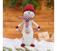 Obotsnoi Enchanting Snowman Plush Toy Gnomes Warm Snowman Ornament Plush Gnomes Display Suitable For Kids' Rooms And Parties Winter Holiday Decors