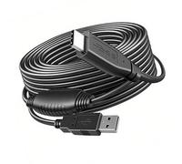Obotsnoi Extended Length USB To Type C Chargers Cable AntiTangle PVC Construction Optimized For Workspaces Setups Device Charging PVC USB C Charging And Data Cable