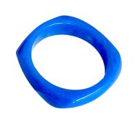 Obotsnoi Eye Catching Thick Resin Colorful Geometric Square Wristband Modern Bangle Elegant Jewelry Her Multicolor Women's Fashion Jewelry