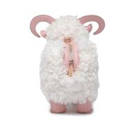 Obotsnoi Fashion Sheep Shape Shoulder Bag PU and Furry Crossbody Bag Easy Access Pockets Adjustable Strap for Daily Activities Sheep Shoulder Bag