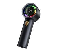 Obotsnoi Fast Speed Handheld Cooling Fan 100 Wind Levels USB Charging Digital Screen for Offices Travel USB Rechargeable Handheld Fan