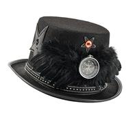 Obotsnoi Feathered Wing Industrial Age Top Hat Coser Lightweight Industrial Age Costume Halloween Party Accessory Halloween Steampunk Accessory For Women