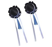 Obotsnoi Hair Buns Covers Chinese Styles Bowknot Clip Cosplay Barrettes 2000s Party Headpieces Masquerade Anime Ornament Hair Accessory