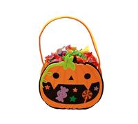 Obotsnoi Halloweens Candy Bag Pumpkin Pack for Kids Trick Or Treats Reusable Storage Container Soft Materials Portable Designs Reusable Cloth Candy Bag