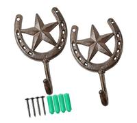 Obotsnoi Handcrafted Metal Star Shape Wall Hook with Rusts Proof Finish Decorative Hanger for Organizing Essential Decorative Hook