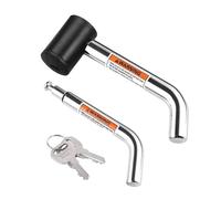 Obotsnoi Heavy Duty 5/8 and 1 / 2inch Inch Trailer Receiver Suitable for Truck Bike Rack Tray Ball Tow Rope Long Lasting Protected Trailer Security