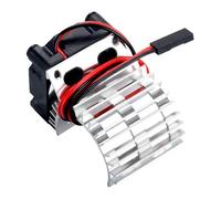 Obotsnoi High Cooling Fan with Metal Heat Sink Efficient Heat Dissipation Systems for 1/14 1/16 Scale Car 380 Motor Quiet Cooling Fan