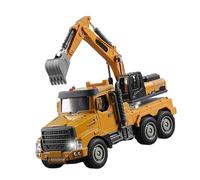 Obotsnoi Inertia Operated Cement Mixer Alloy Cab Design Flashing Lights Engine Sounds ABS Safe Pretend Play Toy For Boys Girls STEM Learning Transport Vehicle