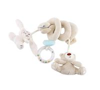Obotsnoi Infant Travel Spiraled Wrap Toy With Rings Box And Soundable Device For And Crib Hanging Plush Rattle Crib Rattle
