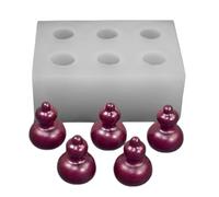 Obotsnoi Innovative Silicone Baking Molds 6 Cavity Gourds for Creative Chocolate Candy Making and Home Baking Use Molds