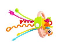 Obotsnoi Interactive Toddler Toy Develops Motor Skills with Push-Pull Actions & Parent-Child Bonding Play Pull String
