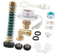 Obotsnoi Motorhome Water Inlet Adapter Set Campers Campers City Fill Set 3/4NH Female 1/2NPT Male Connector Water Inlet Connection