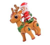 Obotsnoi Moving Santa And Reindeer Holiday Toy With Melodies Multicolor Creates Magical Christmas For Kids Automatic Christmas Lighted Toy