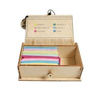 Obotsnoi Multifunctional Wooden Storage Box Organiser for Notes Stationery and Home Decoration Inspirational Gift Handmade Gift