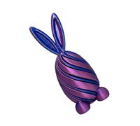 Obotsnoi Multiple Color Twisting Rabbits Easter Eggs Ornament Sustainable Perfect for Easter Gifts and Travel Souvenirs Modern Topological Art Figurine